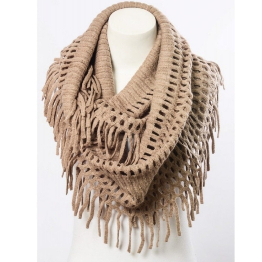 NIP Knit Crochet Openwork Scarf